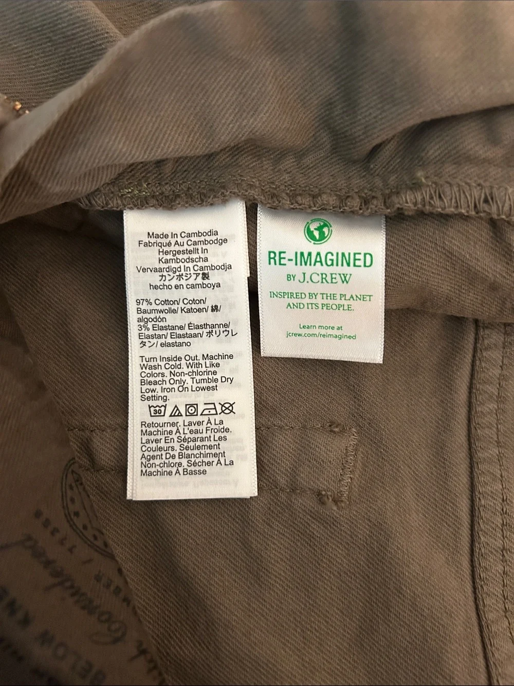 J. Crew Light Brown Color Jeans, Men's size W35 L31.5